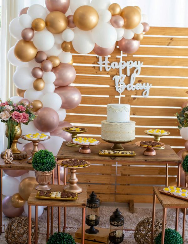 Decoración para cumpleaños con globos