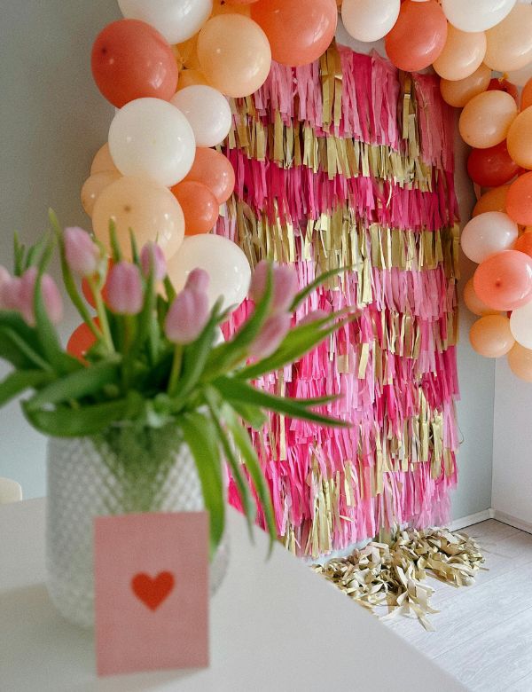 Decoración manual con globos
