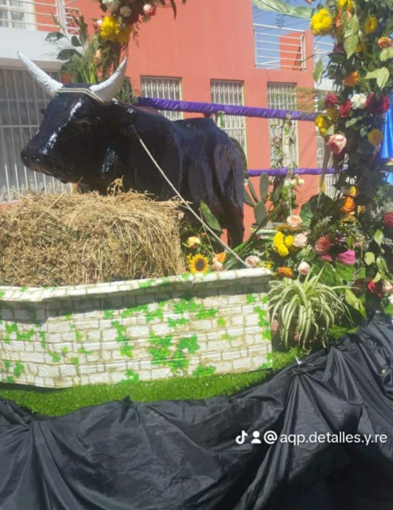 torito en los carros de desfile